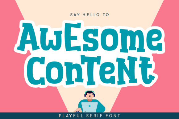 Awesome Content Font for Bold Craft Designs