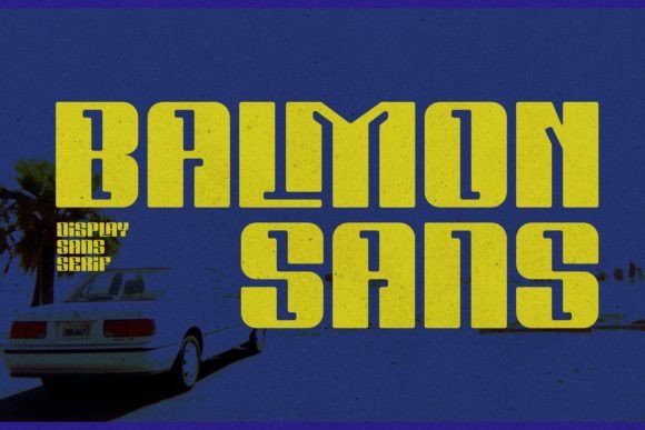 Balmon Sans Typeface for Editorial Design