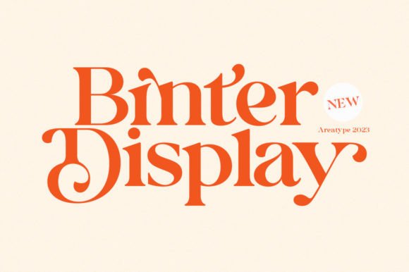 Binter Display: The Elegant Serif Font for Editorial Design