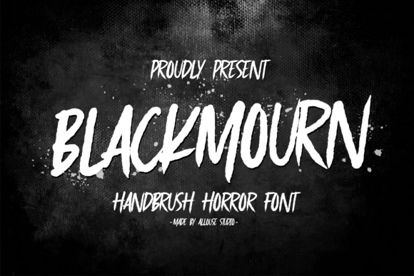 Blackmourn: The Handbrush Horror Typeface for Bold Campaigns