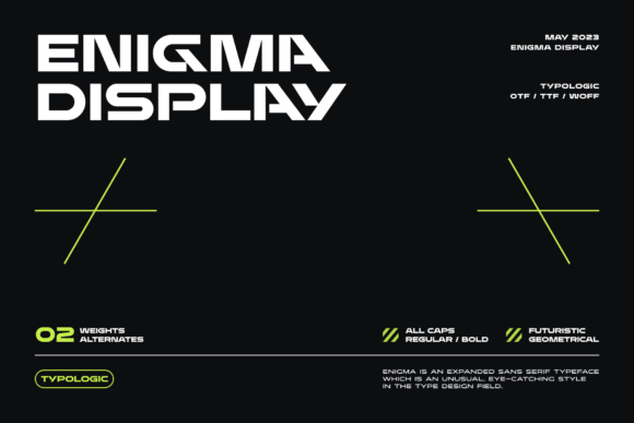 Enigma Display: The Bold Sans for Modern Branding