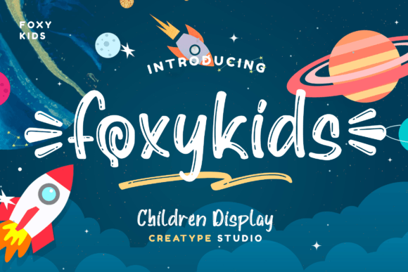 Foxykids: The Playful Display Font for Crafters