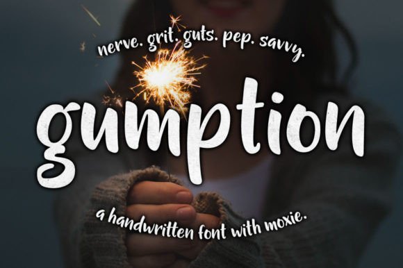 Gumption: A Handwritten Display Font for Modern Web Design