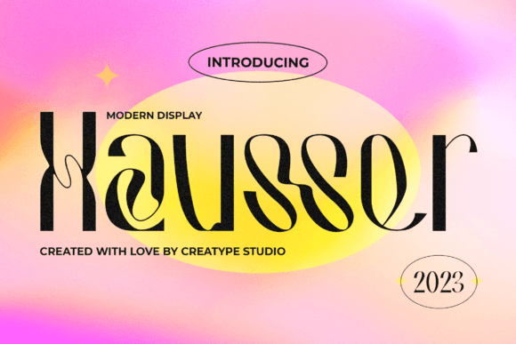 Hausser Modern Display Typeface for Bold Branding