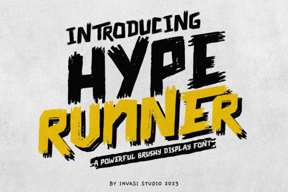 Hype Runner - Brushy Display Font for Bold Branding