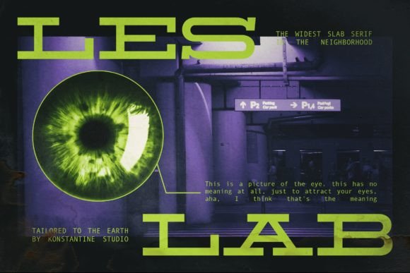 Leslab Typeface for Bold Campaign Design