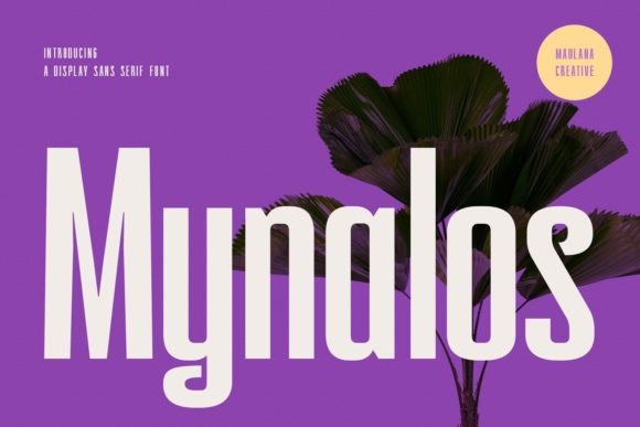 Mynalos: A Modern Sans Serif Typeface for Bold Branding