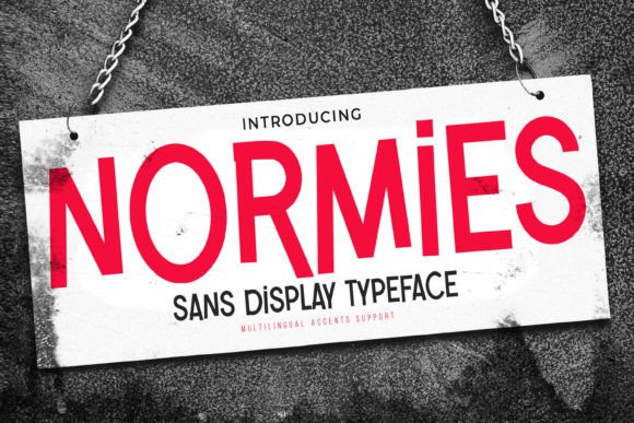 Normies: A Textured Sans Serif Font for Authentic Branding