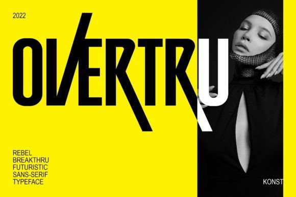 Overtru: A Rebel Display Font for Bold Branding