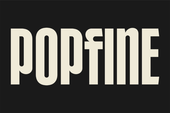 Popfine Typeface for Modern Branding