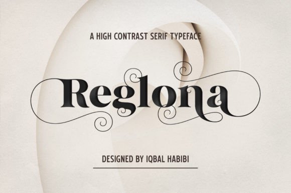 Reglona Serif Font for Elegant Craft Designs