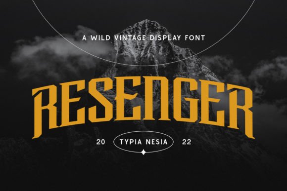 Resenger Font: The Ultimate Vintage Slab Serif for Bold Branding