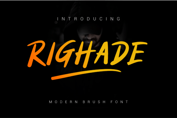 Righade: A Brush Font for Editorial Charm