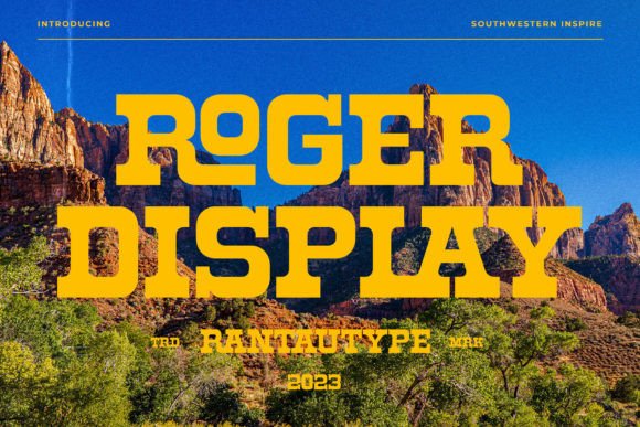 Roger Display Typeface for Makers