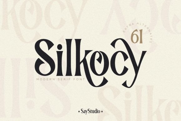 Silkocy: A Modern Serif Font for Branding