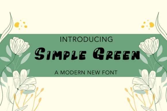 Simple Green: A Bubbly Font for Joyful Branding