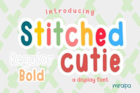 Stitched Cutie: The Perfect Display Font for Cute Campaigns