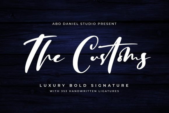 The Customs Font for Modern Web Design
