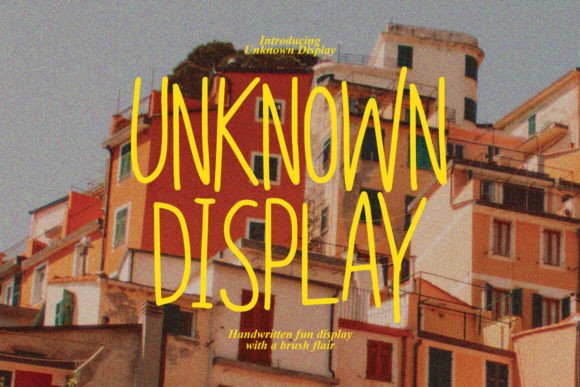 Unknown Display: A Personality-Driven Typeface for Branding