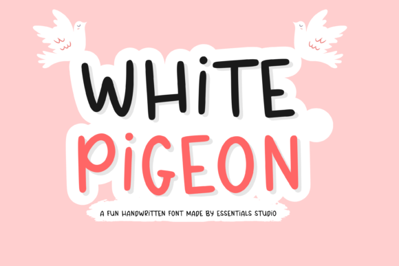 White Pigeon: A Handwritten Display Font for Editorial Design