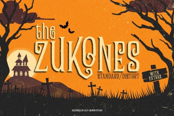 Zukones: A Playful Display Font for Halloween Branding
